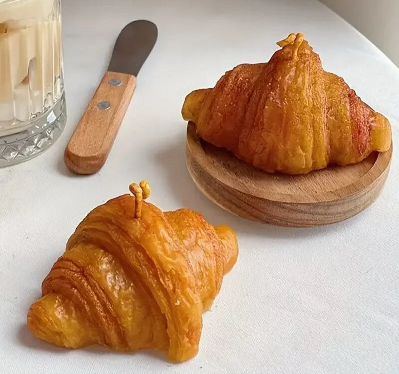 Handcrafted Mini Croissant Candle