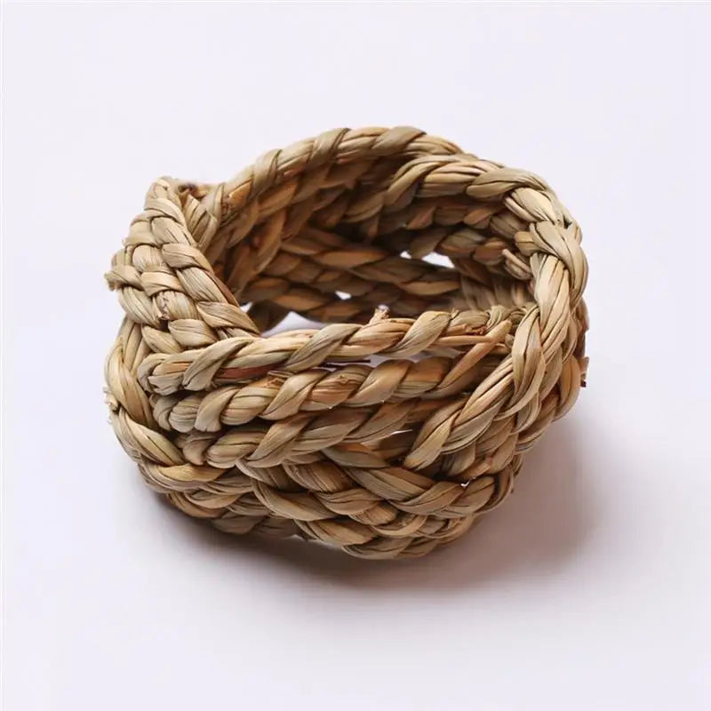 6 Piece Woven Handmade Napkin Rings